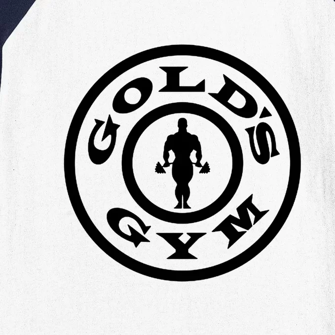 GoldS Gym Logo Baseball Sleeve Shirt