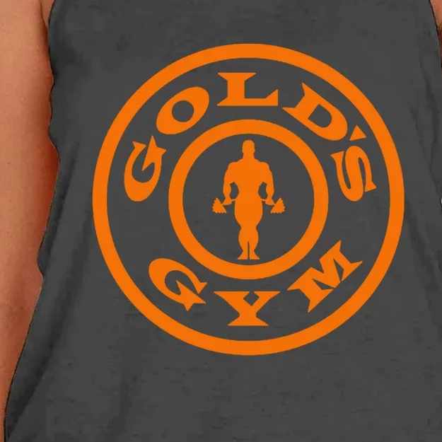 GoldS Gym Logo Women's Knotted Racerback Tank