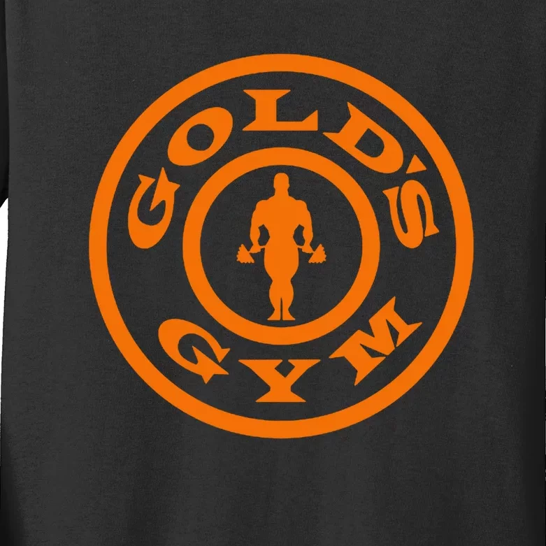 GoldS Gym Logo Kids Long Sleeve Shirt