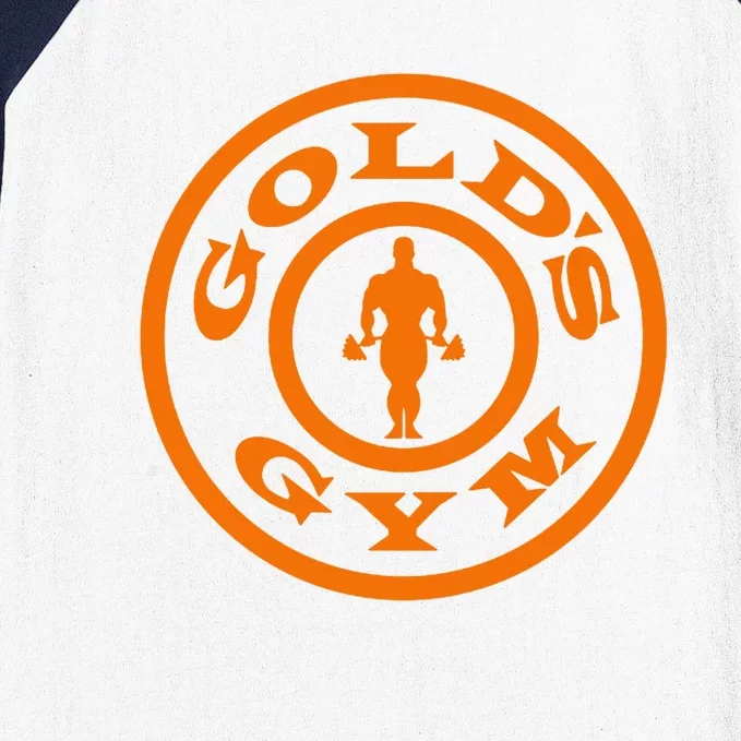 GoldS Gym Logo Baseball Sleeve Shirt