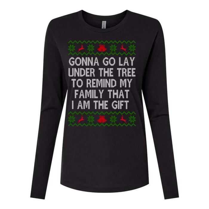 Gonna Go Lay Under The Tree To Remind My Family I Am The Gift Womens Cotton Relaxed Long Sleeve T-Shirt