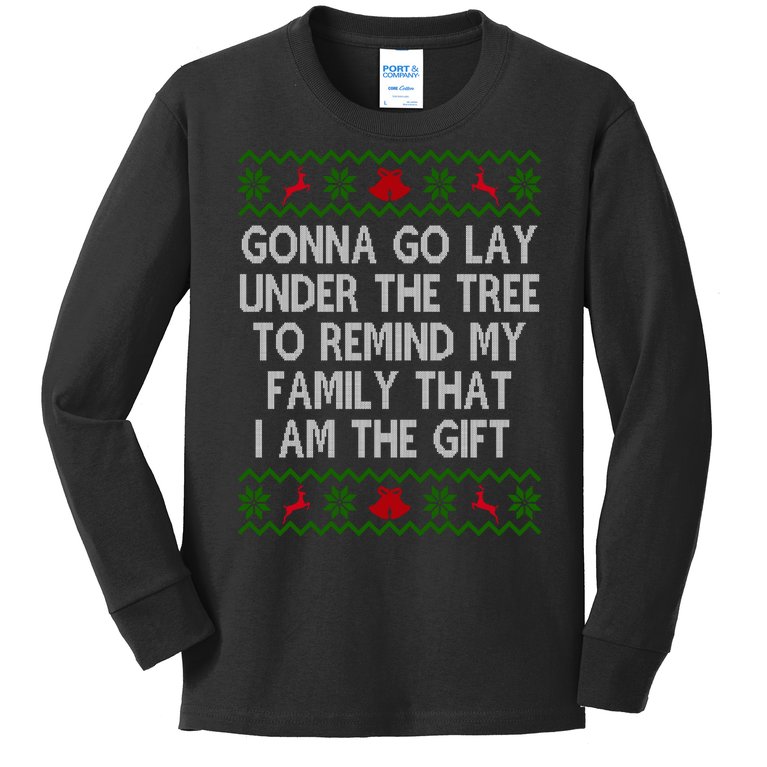 Gonna Go Lay Under The Tree To Remind My Family I Am The Gift Kids Long Sleeve Shirt