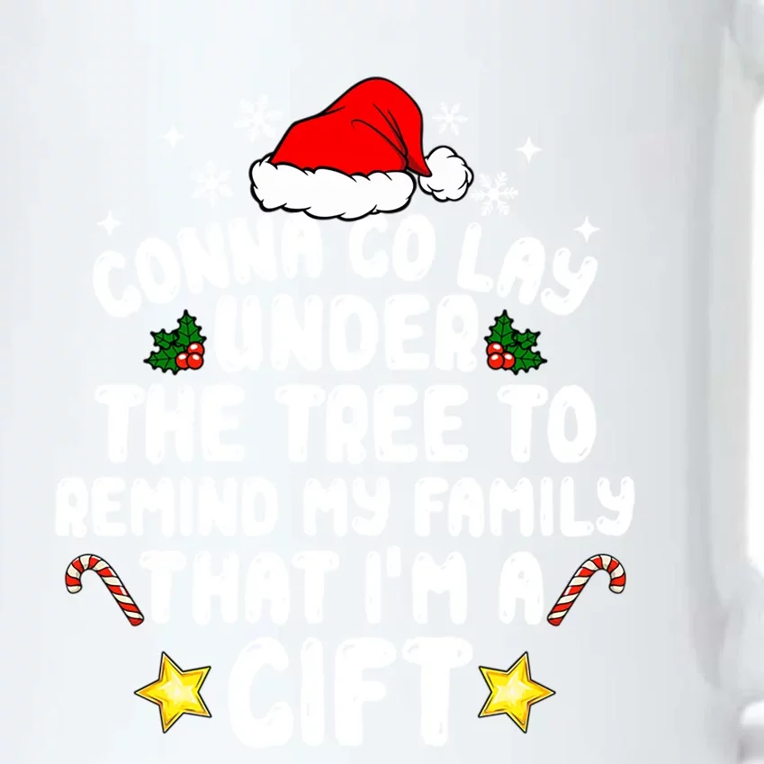 Gonna Go Lay Under The Tree Christmas Family Santa Hat Xmas Gift Black Color Changing Mug