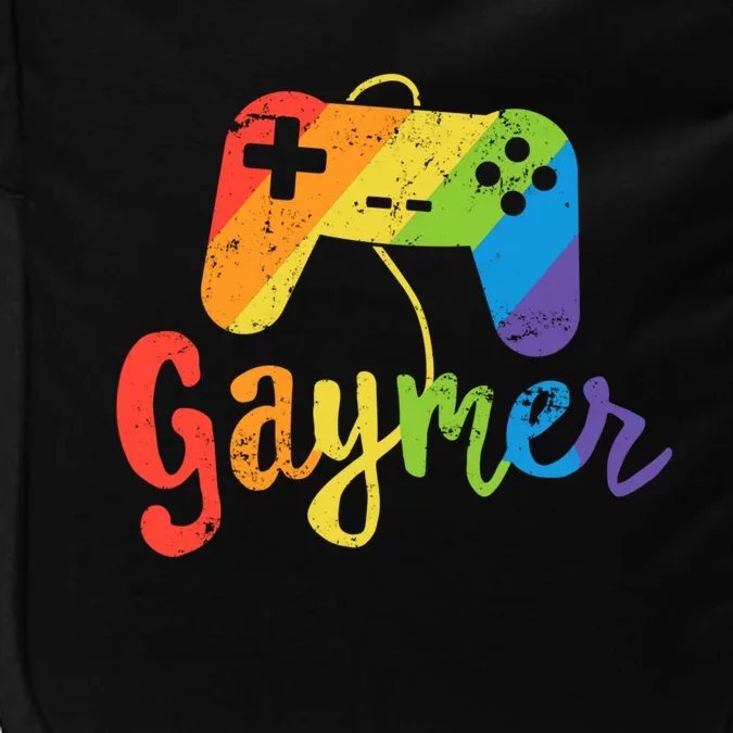 Gaymer Gift Lgbt Pride Gay Gamer Rainbow Flag Gift Impact Tech Backpack