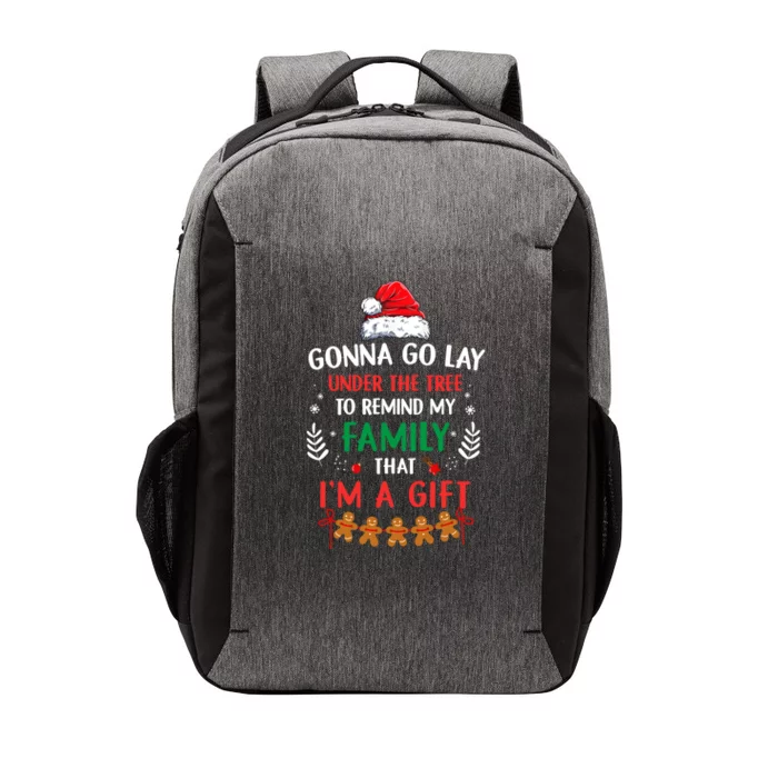 Gonna Go Lay Under The Tree Christmas Santa Hat Xmas Family Meaningful Gift Vector Backpack