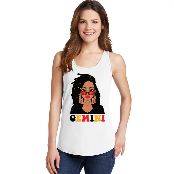 Gemini Girl Locd Woman Zodiac Signs Birthday Girl Ladies Essential Tank