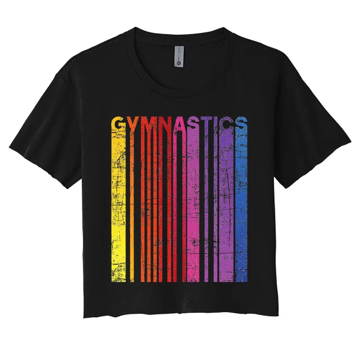 Gymnastics Gymnast Lover Cheerleading Aerobics Acrobatics Women's Crop Top Tee