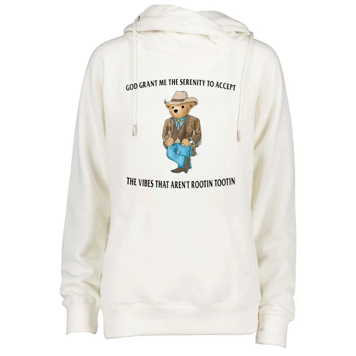 God Grant Me The Serenity To Accept The Vibes Womens Funnel Neck Pullover Hood