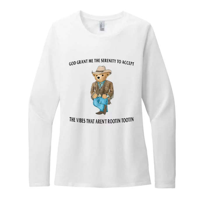 God Grant Me The Serenity To Accept The Vibes Womens CVC Long Sleeve Shirt