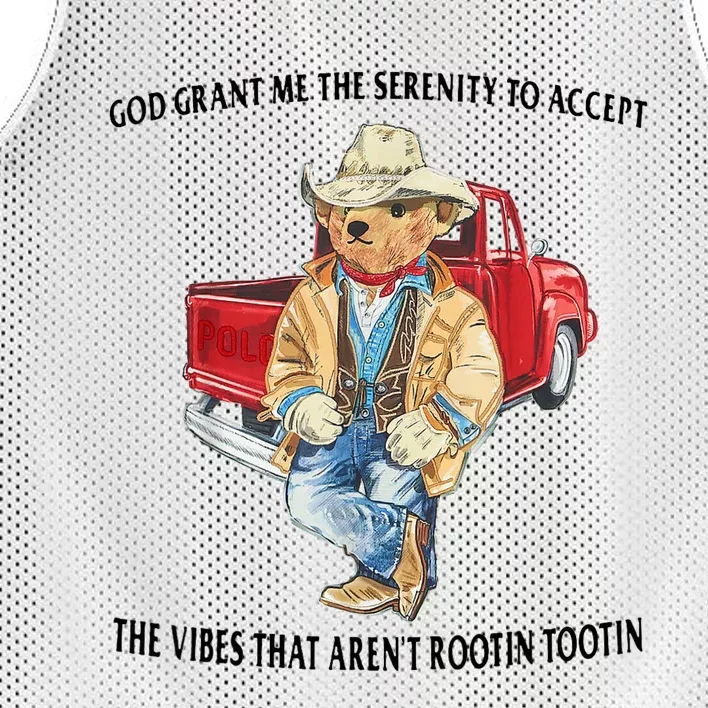 God Grant Me The Serenity To Accept The Vibes That Aren’t Rootin Tootin Funny Mesh Reversible Basketball Jersey Tank