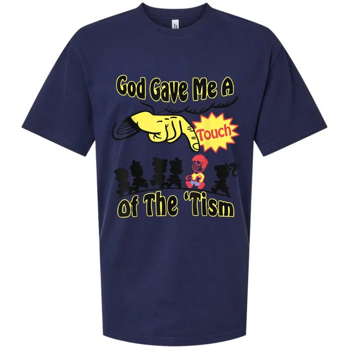 God Gave Me A Touch Of The Tism Sueded Cloud Jersey T-Shirt