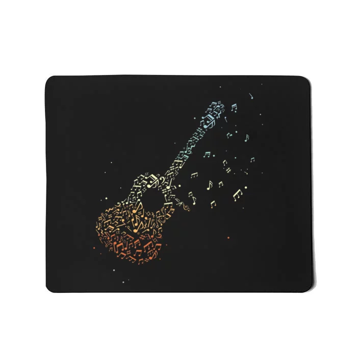 Guitar Gifts Music Notes Guitarist Musician Music Lover Mousepad