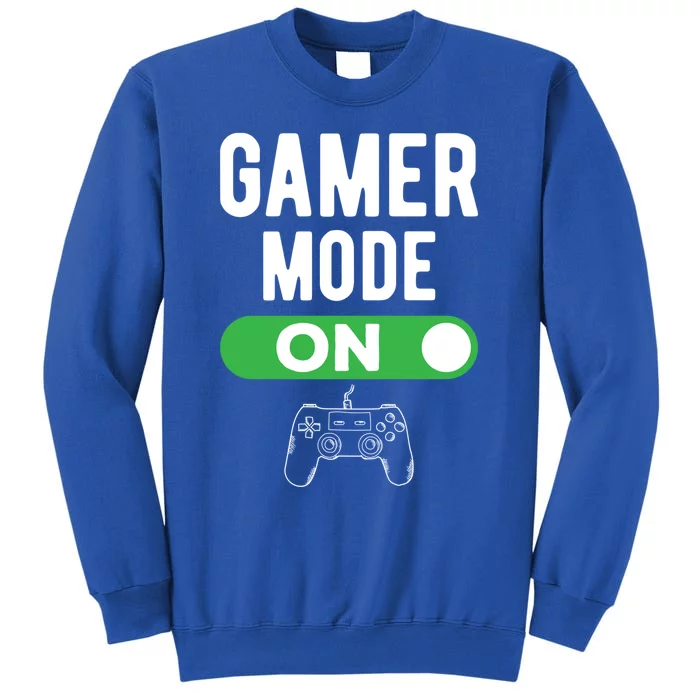 Gaming Game Mode On Controller Gift Video Games Multiplayer Funny Gift Sweatshirt