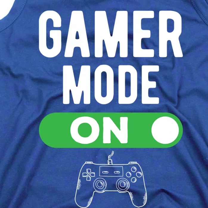 Gaming Game Mode On Controller Gift Video Games Multiplayer Funny Gift Tank Top