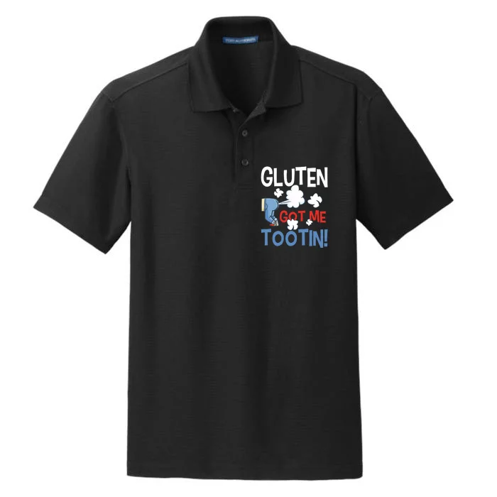 Gluten Got Me Tootin Gluten Allergy Celiac Disease Dry Zone Grid Performance Polo