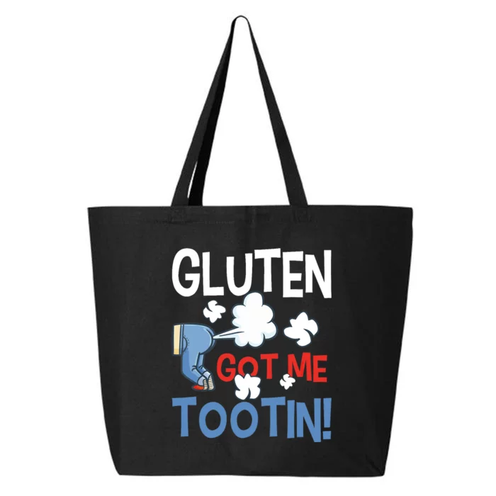 Gluten Got Me Tootin Gluten Allergy Celiac Disease 25L Jumbo Tote