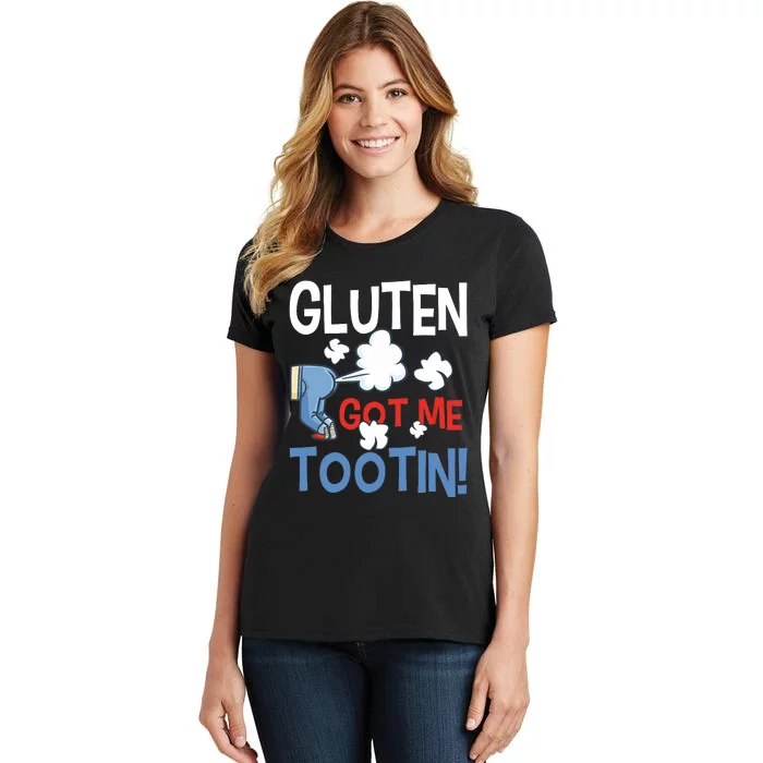 Gluten Got Me Tootin Gluten Allergy Celiac Disease Women's T-Shirt