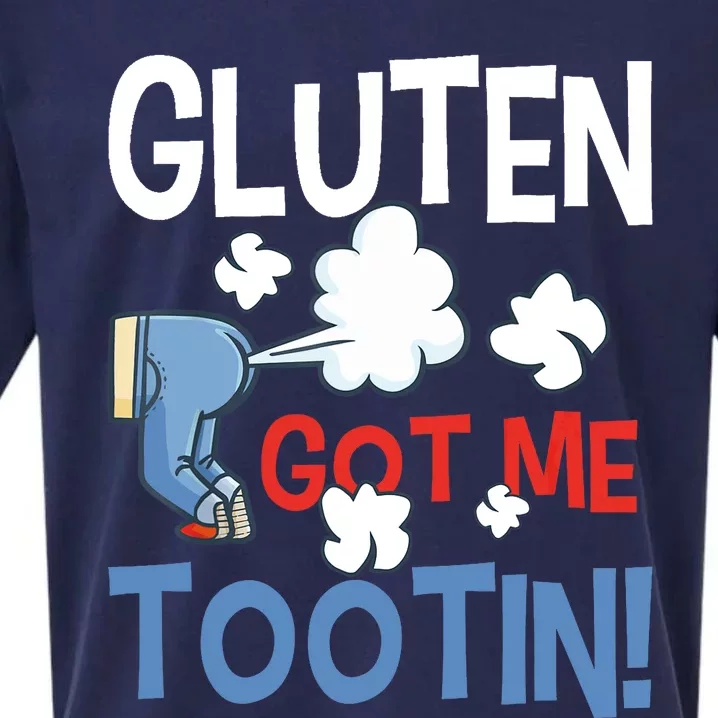 Gluten Got Me Tootin Gluten Allergy Celiac Disease Sueded Cloud Jersey T-Shirt