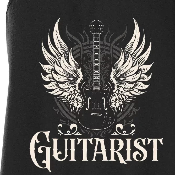 Guitarist Guitars Musician Guitar Player Women's Racerback Tank