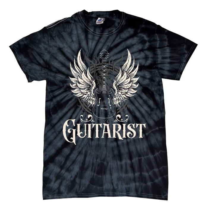 Guitarist Guitars Musician Guitar Player Tie-Dye T-Shirt