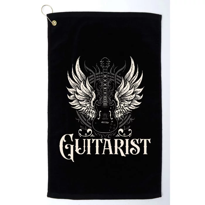 Guitarist Guitars Musician Guitar Player Platinum Collection Golf Towel