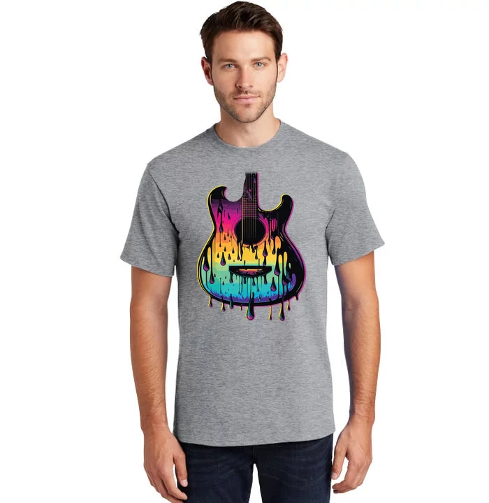 Guitar Graphic Music Lover Acoustic Guitar Player Musician Tall T-Shirt