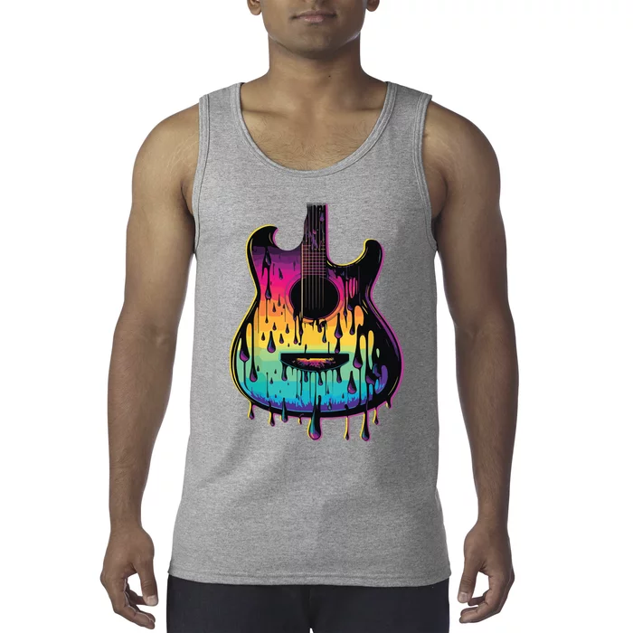 Guitar Graphic Music Lover Acoustic Guitar Player Musician Tank Top