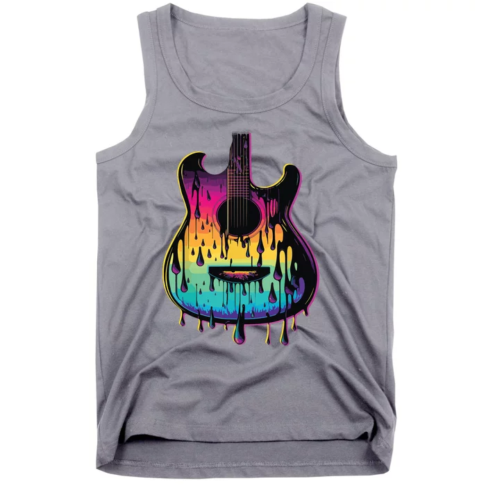 Guitar Graphic Music Lover Acoustic Guitar Player Musician Tank Top