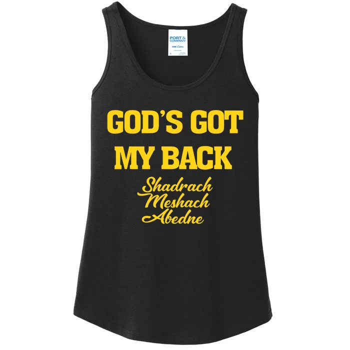 Gods Got My Back Shadrach Meshach Abedne Lake Ladies Essential Tank