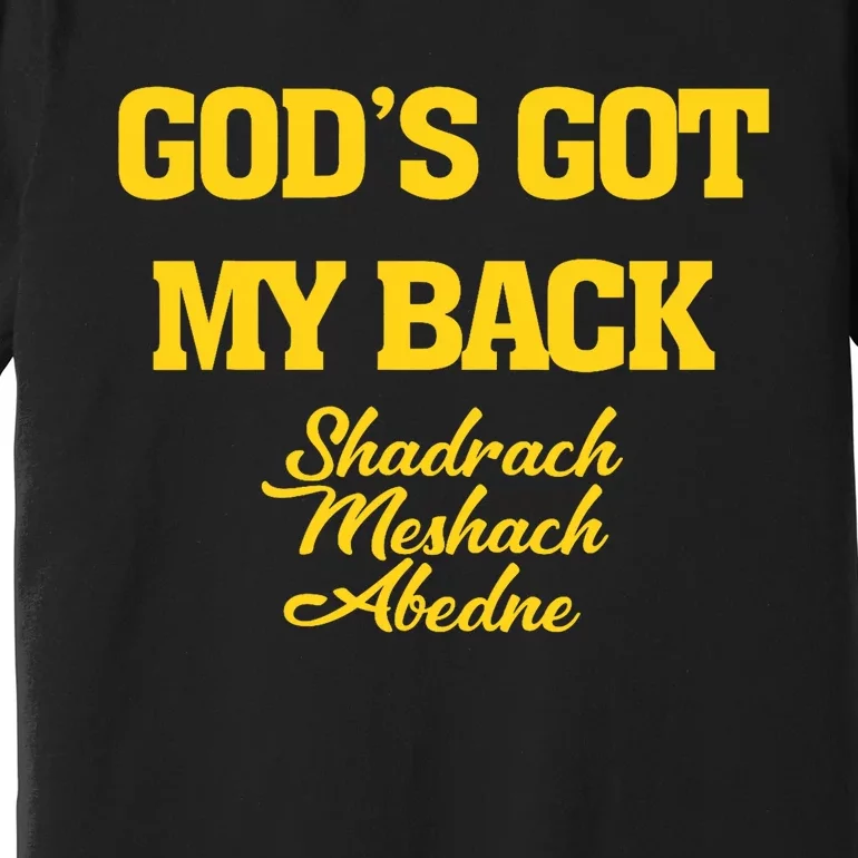 Gods Got My Back Shadrach Meshach Abedne Lake Premium T-Shirt