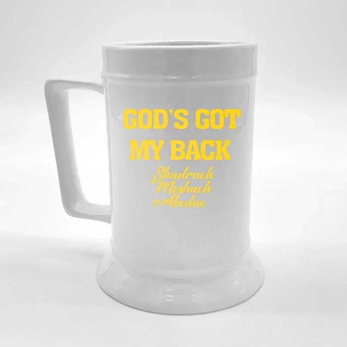 Gods Got My Back Shadrach Meshach Abedne Lake Front & Back Beer Stein