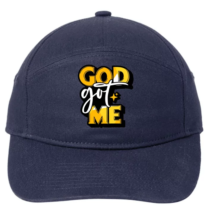 God Got Me Swag Team Cool Sneaker Matching Perfect Gift Idea Trending 7-Panel Snapback Hat