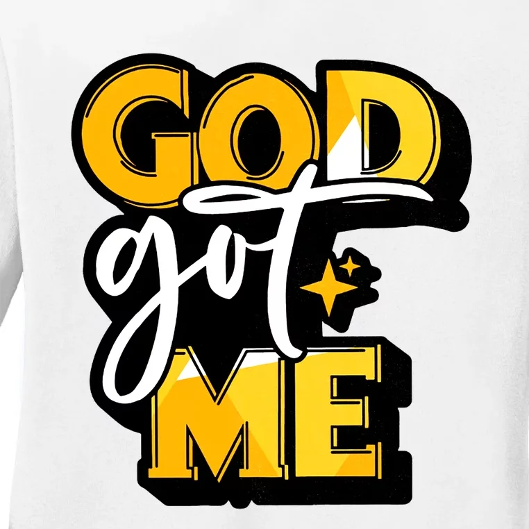 God Got Me Swag Team Cool Sneaker Matching Perfect Gift Idea Trending Ladies Long Sleeve Shirt