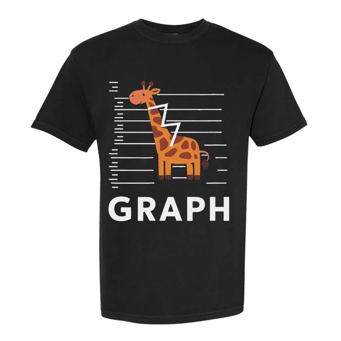 GRaph Giraffe Mathematician Funny Animal Pun Garment-Dyed Heavyweight T-Shirt