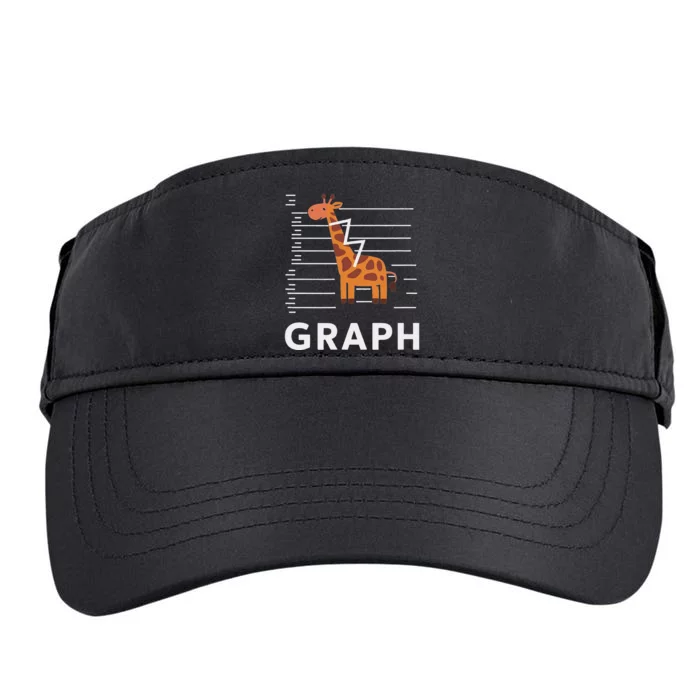 GRaph Giraffe Mathematician Funny Animal Pun Adult Drive Performance Visor