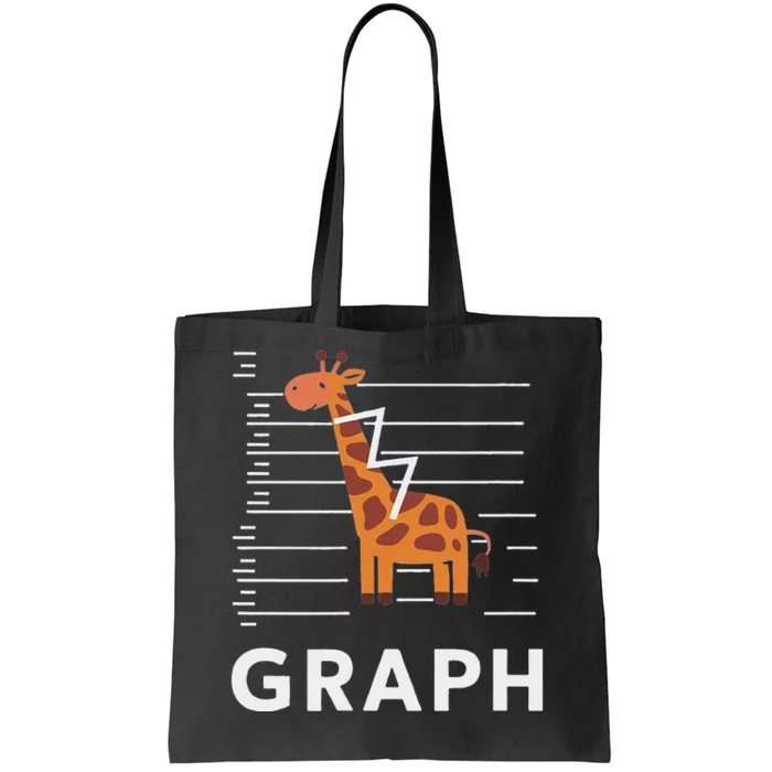 GRaph Giraffe Mathematician Funny Animal Pun Tote Bag