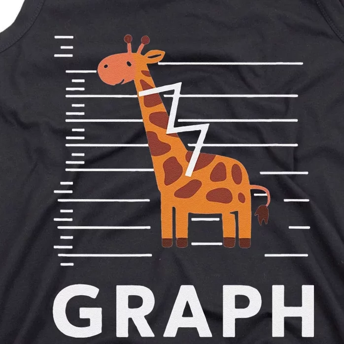 GRaph Giraffe Mathematician Funny Animal Pun Tank Top