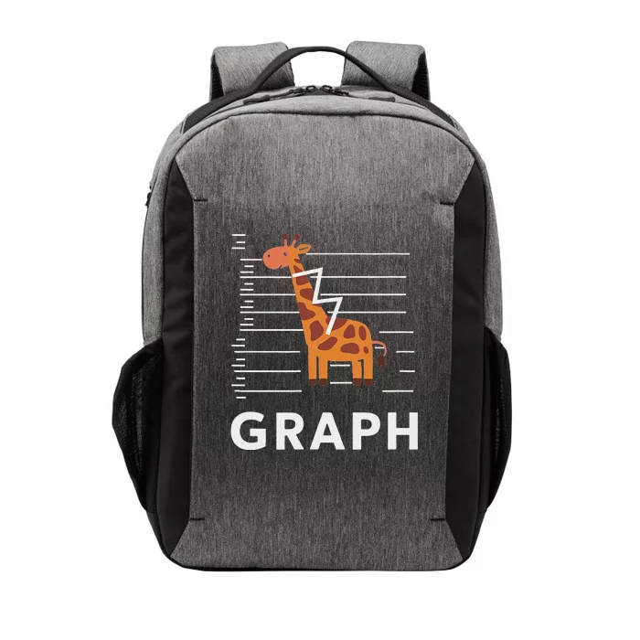 GRaph Giraffe Mathematician Funny Animal Pun Vector Backpack