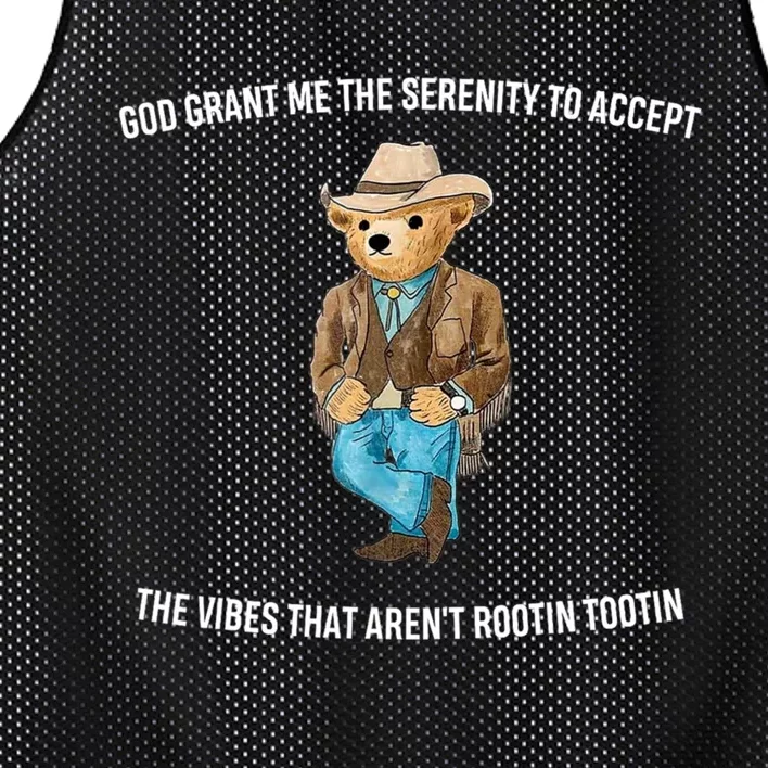 God Grant Me The Serenity To Accept The Vibes That Aren’t Rootin Tootin Mesh Reversible Basketball Jersey Tank