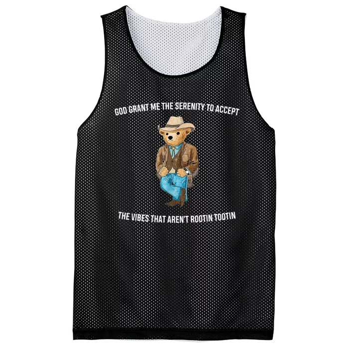 God Grant Me The Serenity To Accept The Vibes That Aren’t Rootin Tootin Mesh Reversible Basketball Jersey Tank