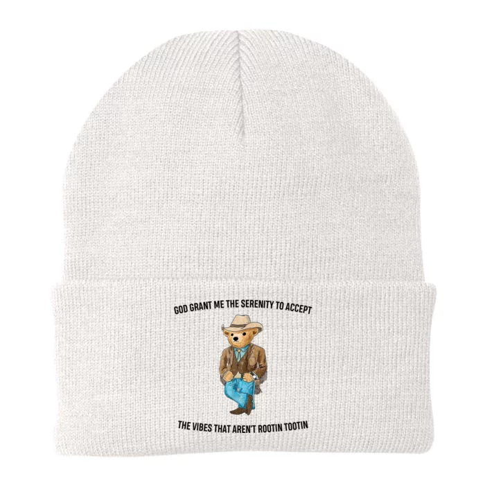 God Grant Me The Serenity To Accept The Vibes That Aren’t Rootin Tootin Knit Cap Winter Beanie