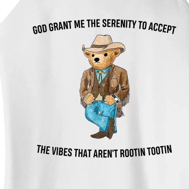 God Grant Me The Serenity To Accept The Vibes That Aren’t Rootin Tootin Women’s Perfect Tri Rocker Tank