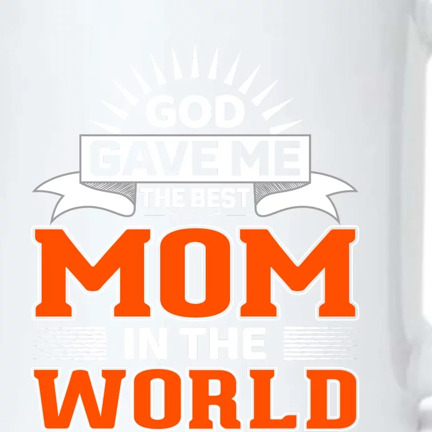 God Gave Me The Best Mom In The World Black Color Changing Mug