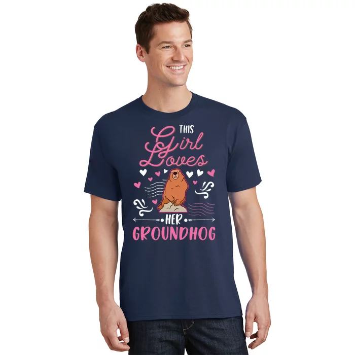 Groundhog Girl Marmot Groundhog Day Woodchuck T-Shirt