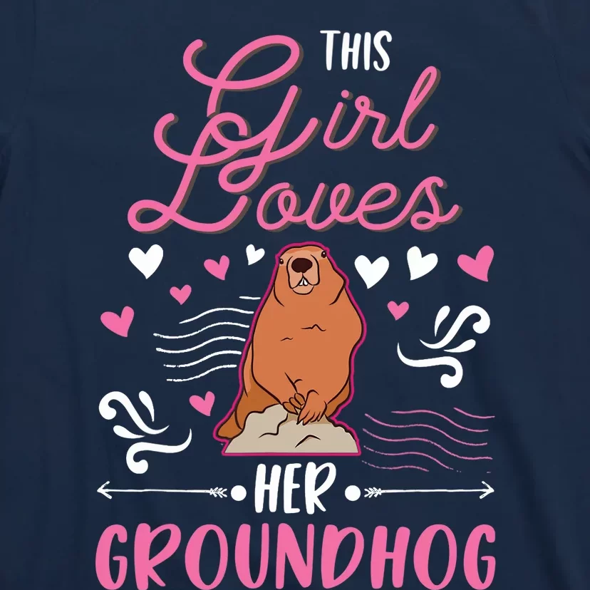 Groundhog Girl Marmot Groundhog Day Woodchuck T-Shirt