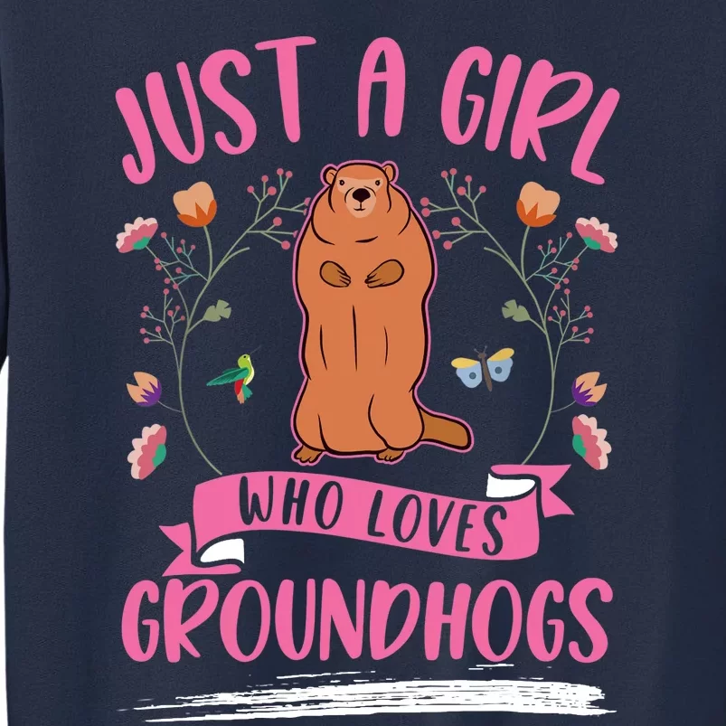 Groundhog Girl Marmot Woodchuck Sweatshirt