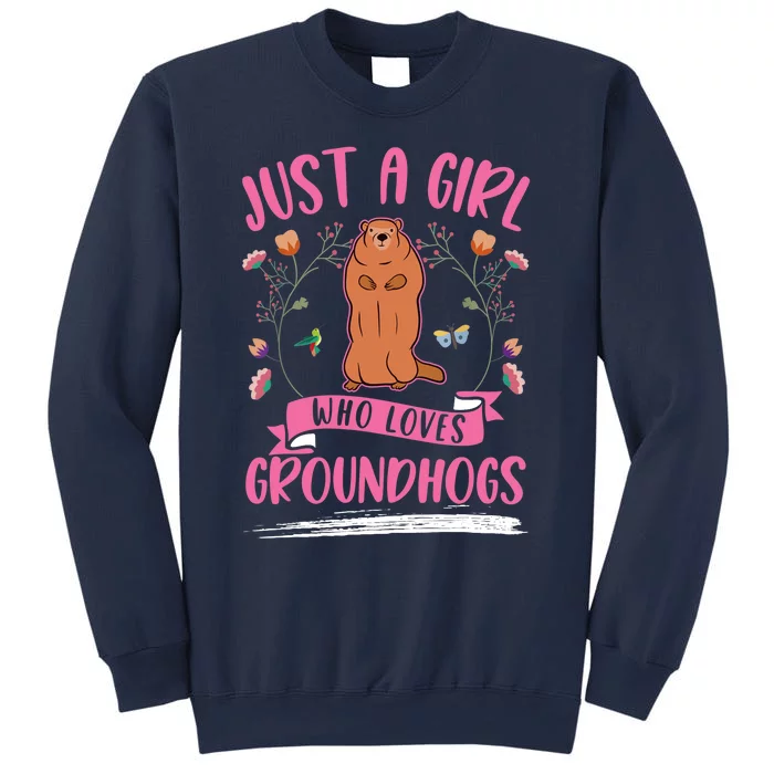 Groundhog Girl Marmot Woodchuck Sweatshirt