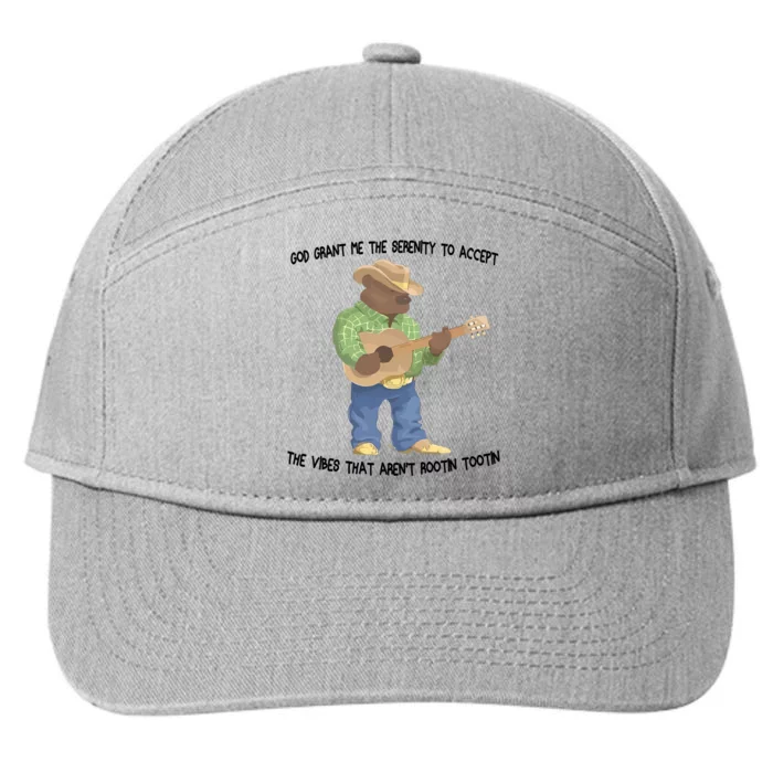 God Grant Me The Serenity To Accept The Vibes That Arent 7-Panel Snapback Hat