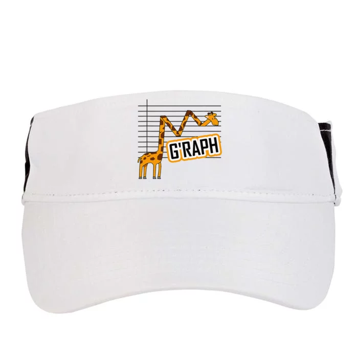 GRaph Giraffe Mathematician Funny Animal Pun Adult Drive Performance Visor