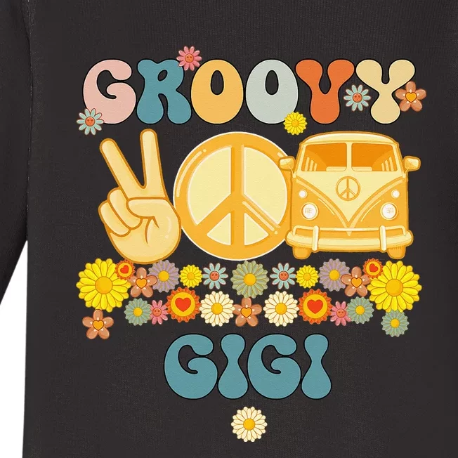 Groovy Gigi Matching Family Baby Shower gift Mother's Day Baby Long Sleeve Bodysuit